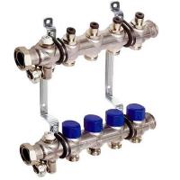 Коллекторная группа Elsen EMi02 1"х3/4", 3 контура из нерж. стали с вентилями