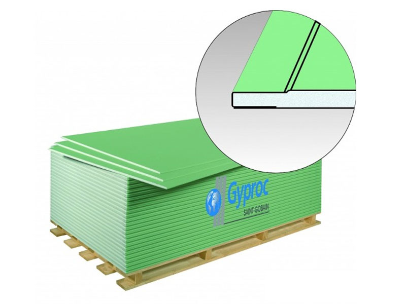 Гипсокартонный лист (ГКЛВ) Гипрок 2500х1200х9,5мм (Gyproc) Аква Лайн 