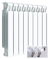 Радиатор Rifar Monolit Ventil 500 - 14 секций подключение нижнее (правое)