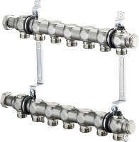 Коллектор Oventrop Multidis SH 1" арт. 1407057 (7 контуров) для радиаторного отопления