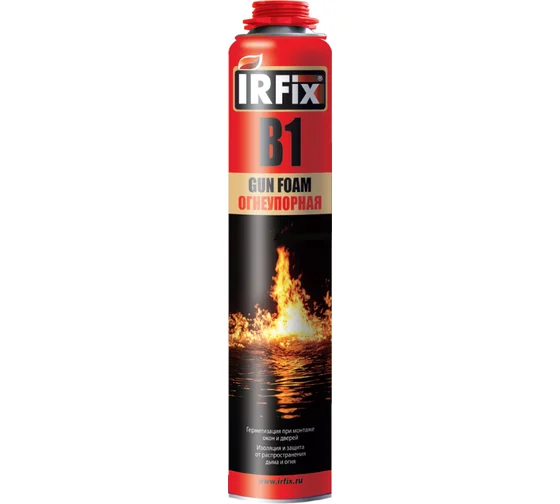 Пена монтажная IRFIX B1 Огнеупорная 750ml