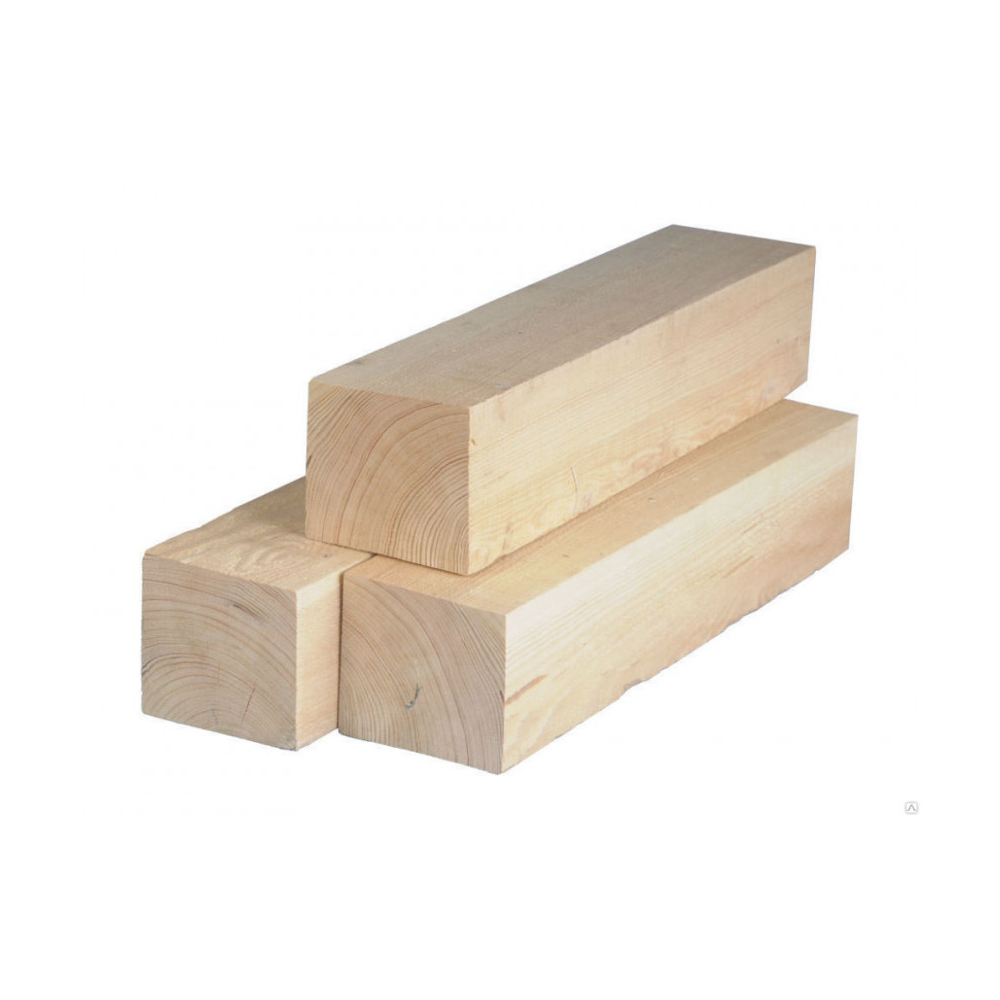 Брус сухой строганный, хвоя, 1 сорт, 150х100х6000 мм