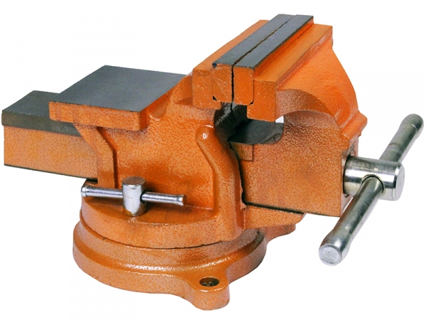 Тиски слесарные, поворотные, с наковальней SPARTA 125 мм