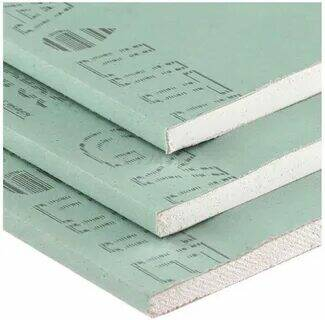 Гипсокартонный лист (ГКЛВ) Гипрок 2000х1200х9,5мм (Gyproc) Аква Лайт 