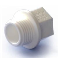 Заглушка Политэк 32x1/2" НР с наружной резьбой полипропиленовая