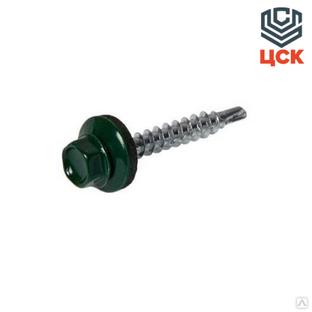 Саморезы кровельные 4,8х19 сверло RAL6005 зеленый