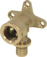 Уголок с креплением TECEflex 16x1/2" ВР с внутренней резьбой латунный (арт. 768516)