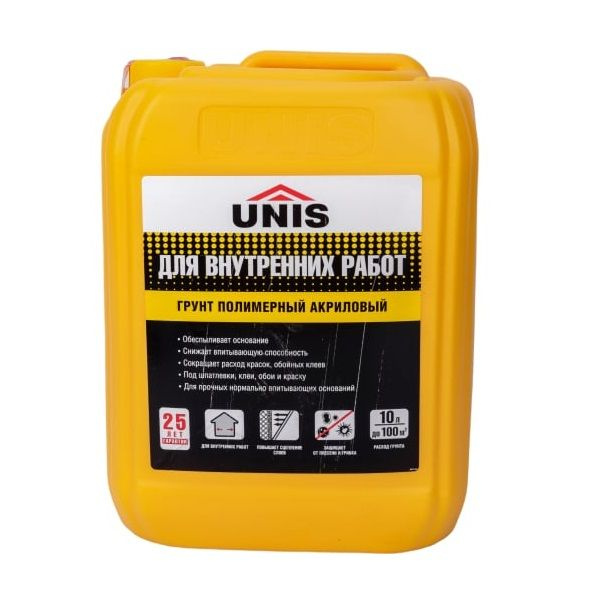Грунтовка Юнис для внутренних работ 10л