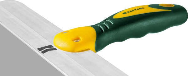 Шпатель KRAFTOOL 400 мм с 2-компонент ручка, нержавеющий полотно