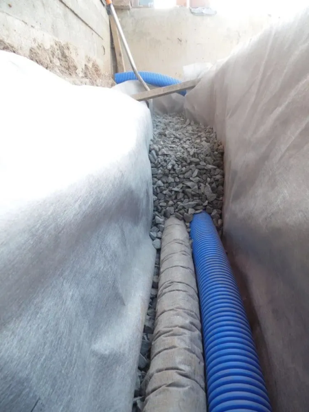 Труба двухслойная  110 синяя N ПНД/ПВД 50м (SN6)