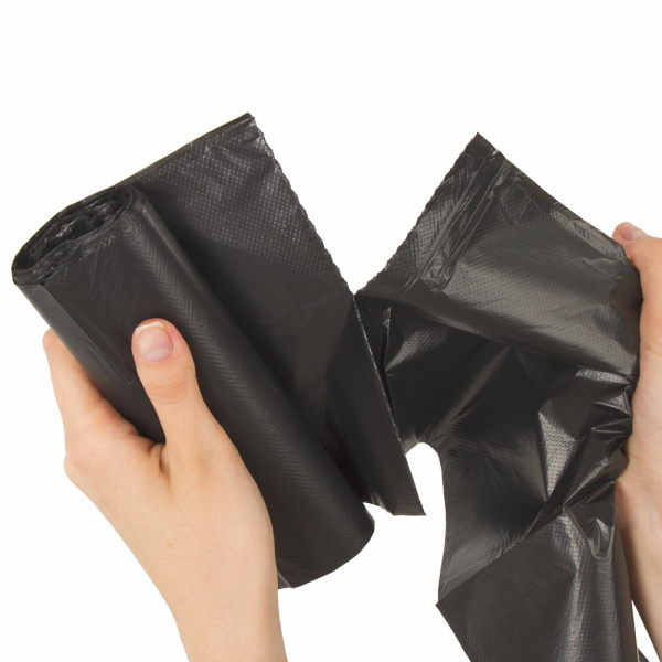 Мешок полиэтиленовый для мусора черный 120 л (10шт)