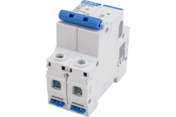 Выключатель автоматический модульный 2п C 40А 4,5кА NXB-63S CHINT