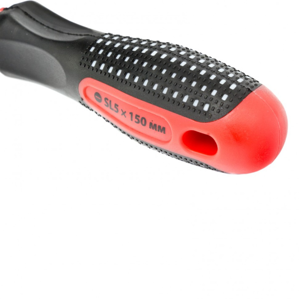 Отвертка Anti-Slip SL5 х 150 мм двухкомпонентная рукоятка MATRIX
