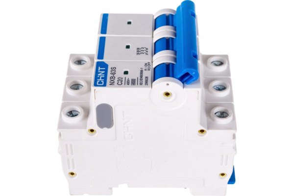Выключатель автоматический модульный 3п C 20А 4,5кА NXB-63S CHINT
