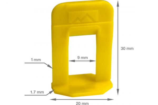 Крестики Система выравнивания плитки 1 мм TLS (100шт в уп.)