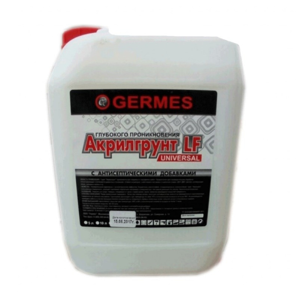 Грунтовка Гермес (Germes) акрилгрунт LF глубокого проникновения 10л