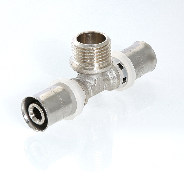 Тройник пресс перех. нар. 20х1/2х20