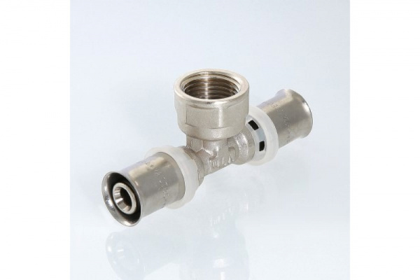 Тройник пресс перех. вн. 20х3/4х20