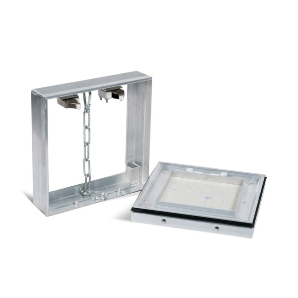 Люк под плитку со съемной дверцей Контур 18х18