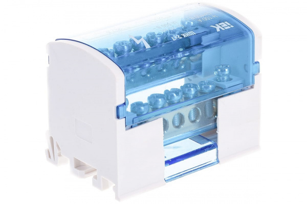 Шина на DIN-рейку в корпусе (кросс-модуль) ШНК 2х7 L+PEN IEK