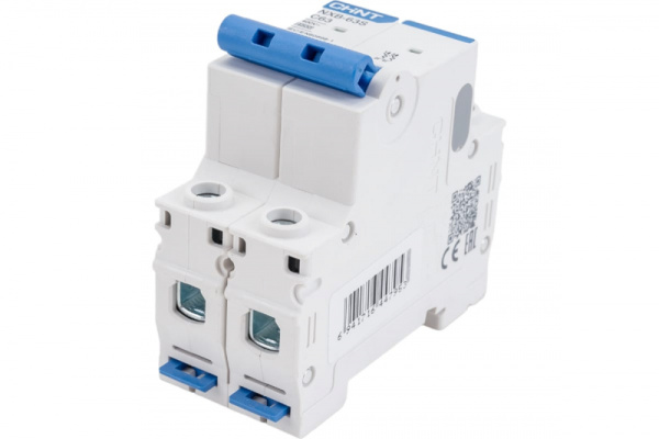 Выключатель автоматический модульный 2п C 63А 4,5кА NXB-63S CHINT