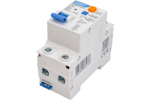 Выключатель авт. диф. тока NXBLE -63Y CHINT 1п+N С40А 30мА тип АС 4.5кА