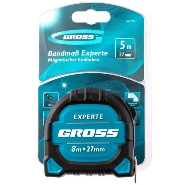 Рулетка 8м-27мм Experte GROSS