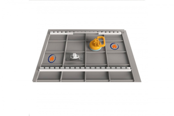 Люк под плитку пластиковый ЛсИС 400х250