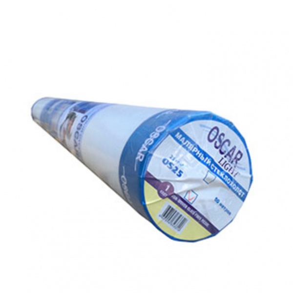 Стеклохолст малярный Оскар (Oscar) плотность 25 г/м2 1 х 50 м