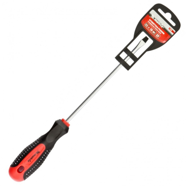 Отвертка Anti-Slip SL5 х 150 мм двухкомпонентная рукоятка MATRIX