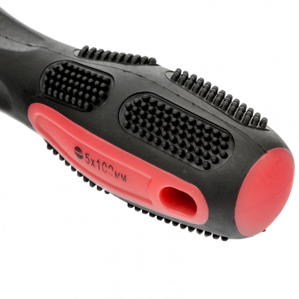 Отвертка Anti-Slip SL5 х 100 мм двухкомпонентная рукоятка MATRIX