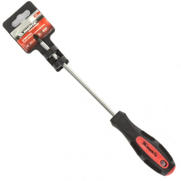 Отвертка Anti-Slip PH2 х 150 мм двухкомпонентная рукоятка MATRIX