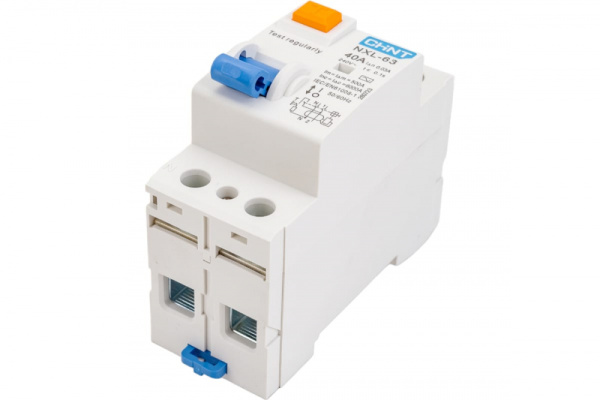 Выключатель авт. диф. тока (УЗО) NXL-63 CHINT 1п+N 40А 30мА тип AC 6кА