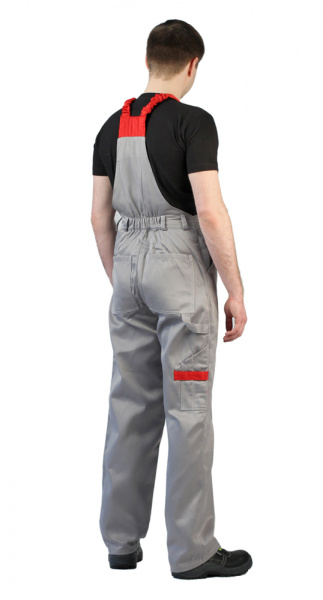 Костюм мужской Рейнир св-серый с красным 52-54 рост 170-176 см