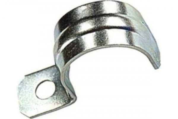 Скоба крепежная однолапковая СМО d19-20мм металл