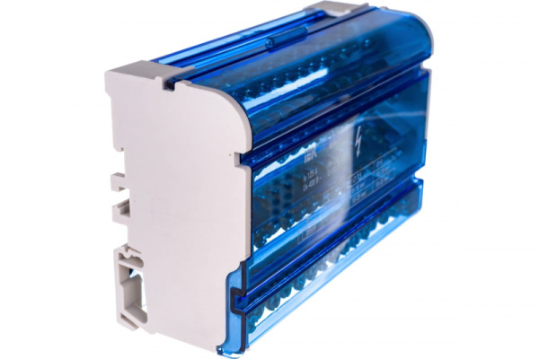 Шина на DIN-рейку в корпусе (кросс-модуль) ШНК 4х15 3L+PEN IEK