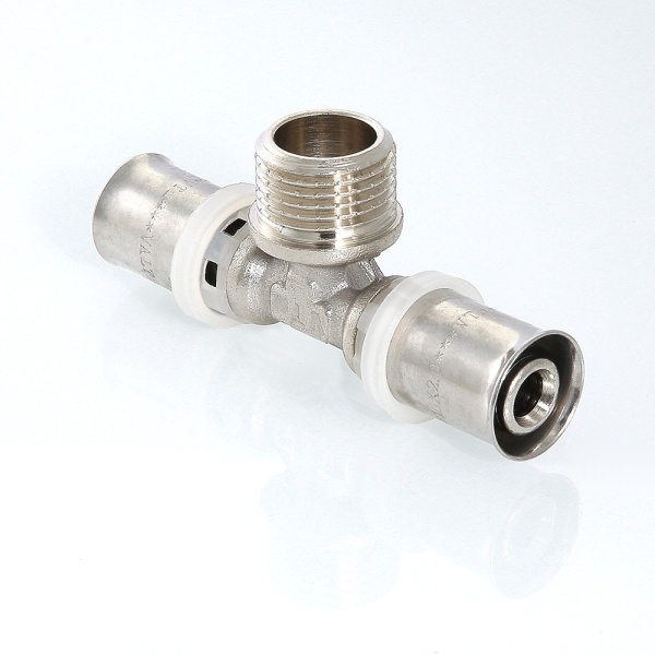 Тройник пресс перех. нар. 20х1/2х20