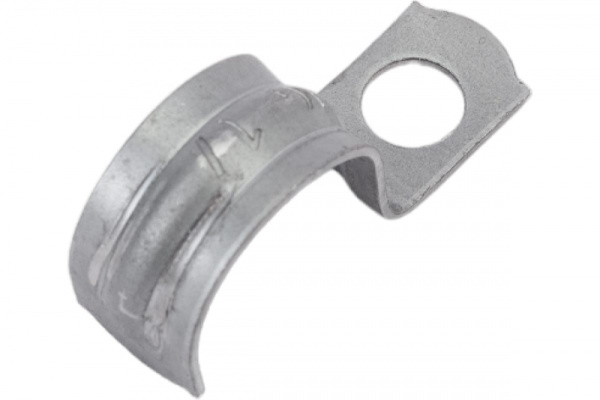 Скоба крепежная однолапковая СМО d16-17мм металл