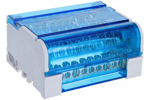 Шина на DIN-рейку в корпусе (кросс-модуль) ШНК 4х11 3L+PEN IEK