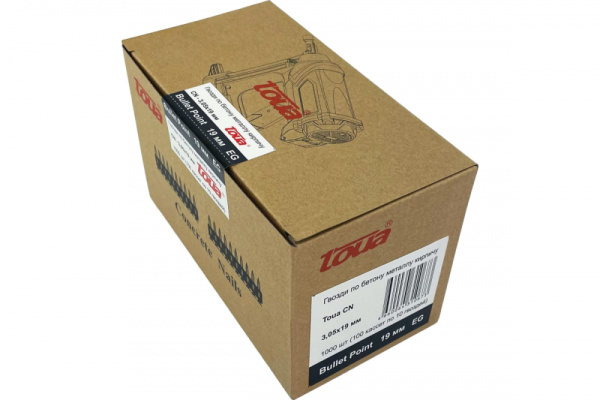 Гвозди по бетону Toua CN EG bullet point 3,05х19мм (1000шт)