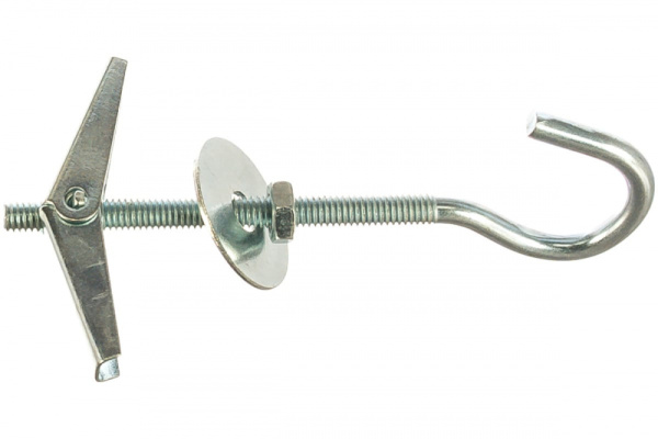 Дюбель складной пружинный с полукольцом М4х75	цена за 1шт