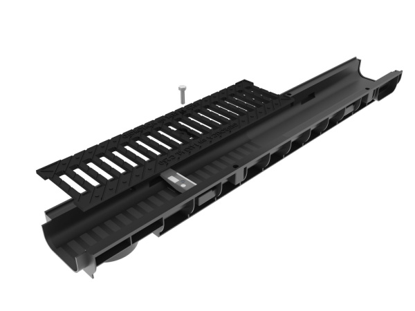 Лоток водоотводный Gidrolica Standart ЛВ-10. 14,5. 6 пластиковый