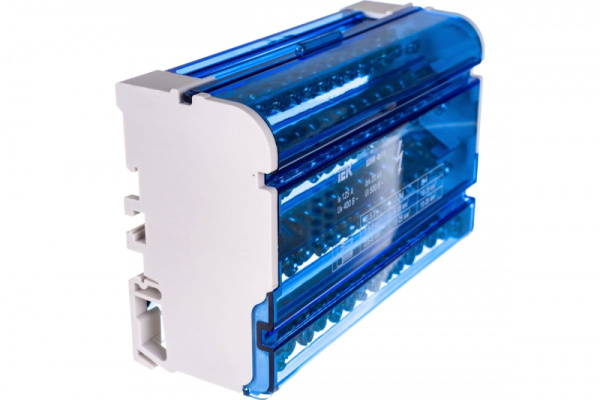 Шина на DIN-рейку в корпусе (кросс-модуль) ШНК 4х15 3L+PEN IEK