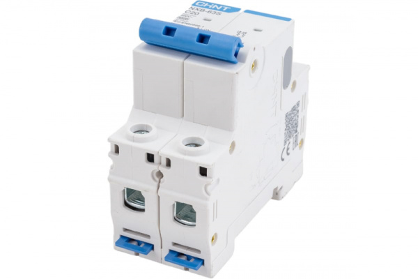 Выключатель автоматический модульный 2п C 20А 4,5кА NXB-63S CHINT