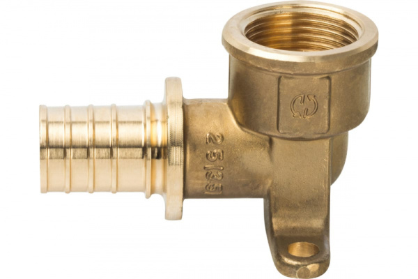 Угольник настенный с креплением 25xRp 3/4″ STOUT