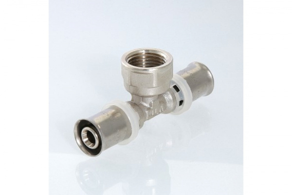 Тройник пресс перех. вн. 20х3/4х20