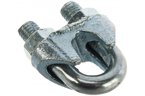 Дугообразный зажим троса 10мм DIN741