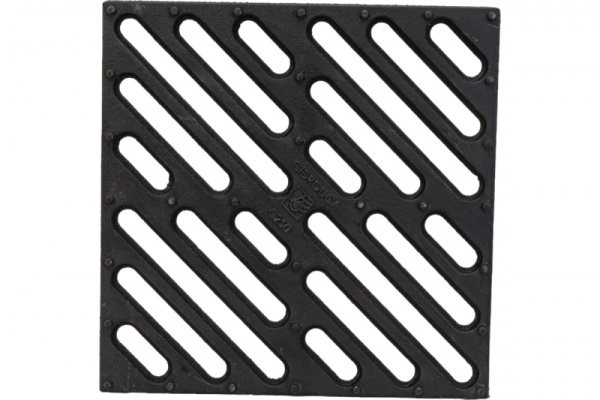 Решетка водоприемная Gidrolica Point PB 28,5.28,5 чугунная щелевая кл. С250