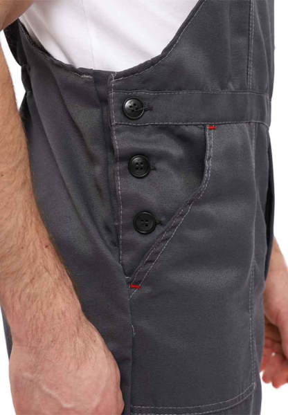 Костюм мужской ЛЕГИОН т-серый с красным 48-50 рост 182-188 см