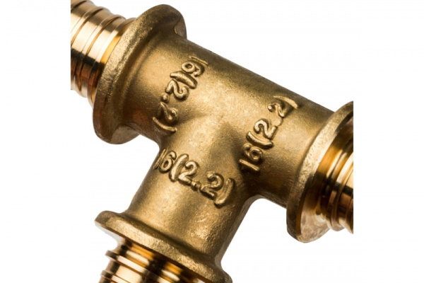 Тройник равнопроходный 16 STOUT